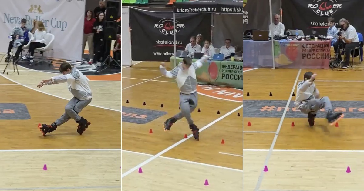 Young Russian skater leaves the audience breathless with freestyle display