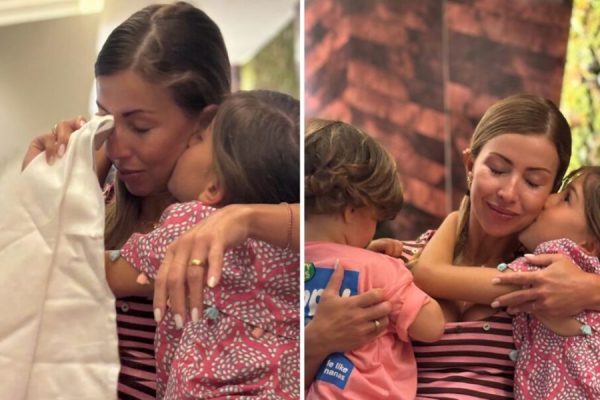 Next to her children, Laura Figueiredo is in tears: “Everything goes by so quickly…”