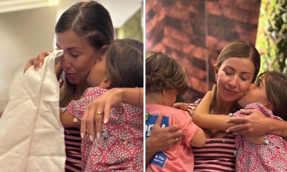 Next to her children, Laura Figueiredo is in tears: “Everything goes by so quickly…”