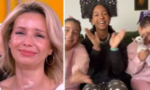 Luciana Abreu surprised by her daughters live: “We love you so much…”