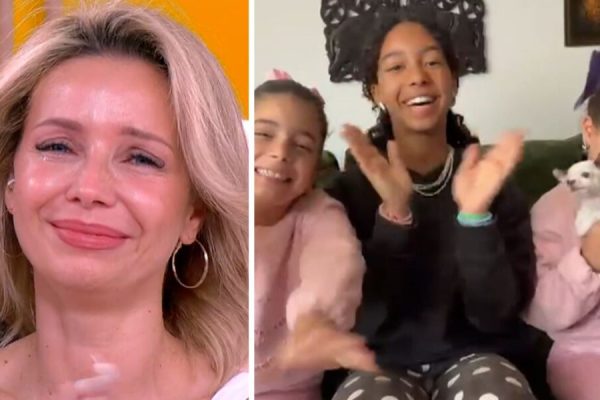 Luciana Abreu surprised by her daughters live: “We love you so much…”