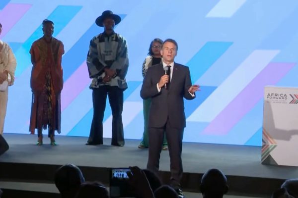 Emmanuel Macron loses patience at summit in Kenya and demands silence