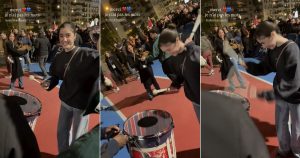 Madalena Aragão becomes the protagonist playing the drum with the PSG star