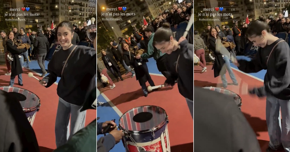 Madalena Aragão becomes the protagonist playing the drum with the PSG star