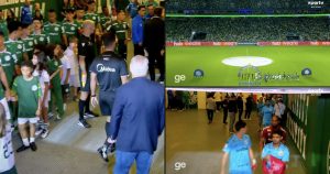 Palmeiras enters the field alone for the classic after Santos' delay