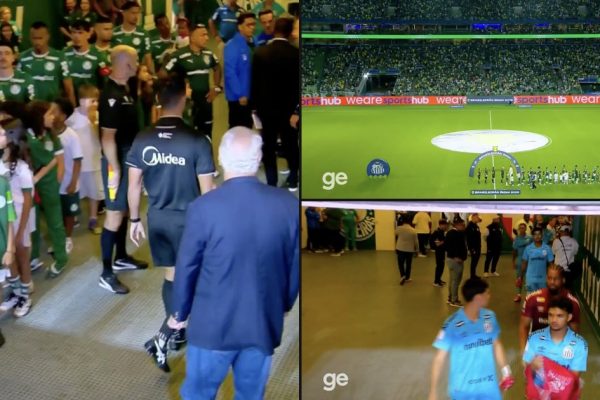 Palmeiras enters the field alone for the classic after Santos' delay