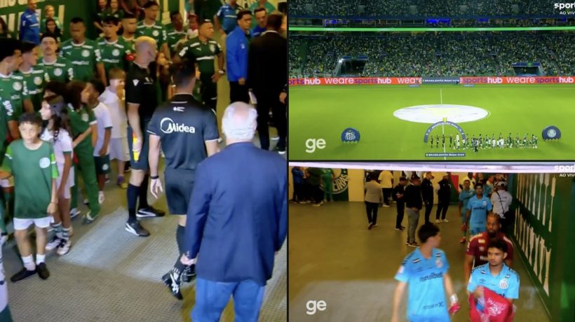 Palmeiras enters the field alone for the classic after Santos' delay