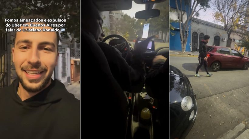 Portuguese Zé Andrade and friend are kicked out of Uber in Argentina after praising Ronaldo