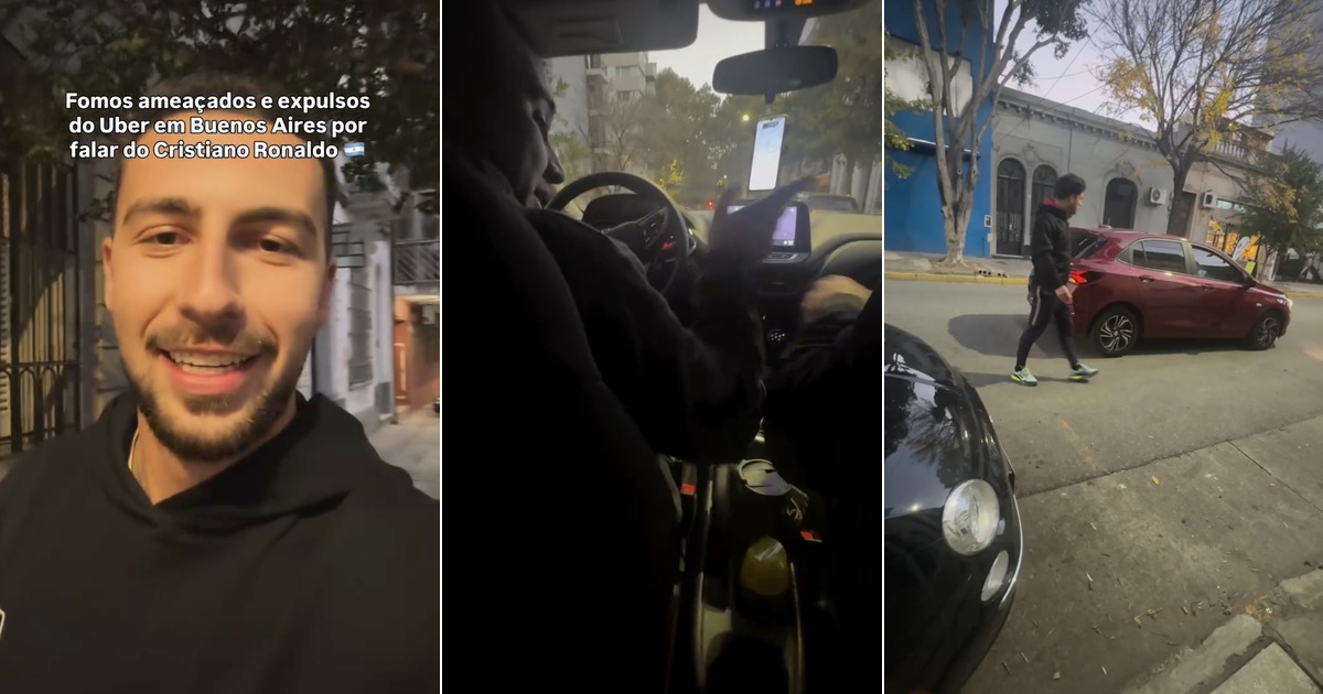Portuguese Zé Andrade and friend are kicked out of Uber in Argentina after praising Ronaldo