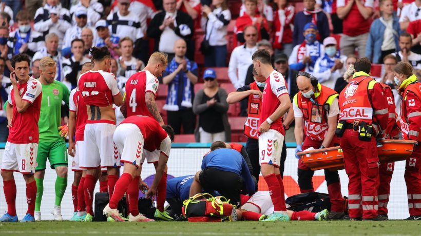 Eriksen falls down again, inanimate. Private between Denmark and Ukraine canceled