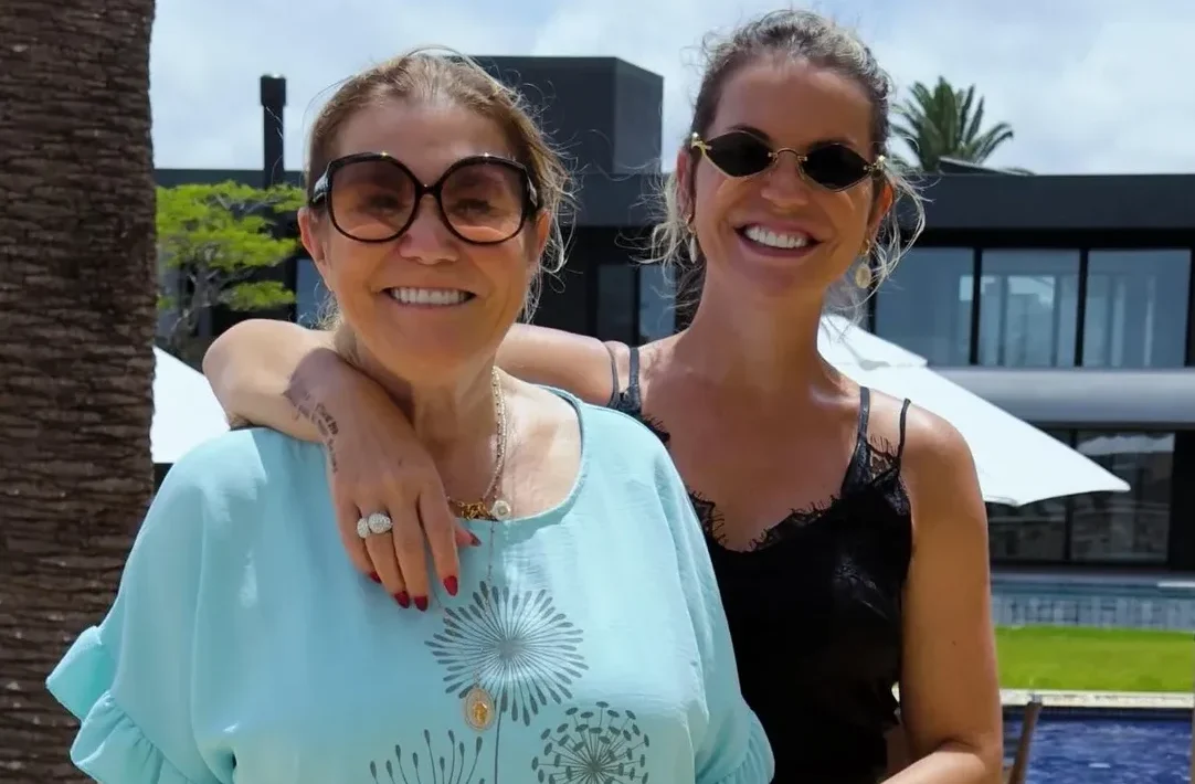 Dolores Aveiro e a filha, Katia Aveiro.