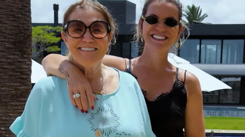 Dolores Aveiro e a filha, Katia Aveiro.