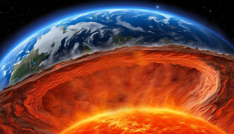 Part of the Earth's core has changed direction. No one really knows why
