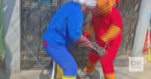 Unusual: Peruvian police use World Cup mascots in operation against drug trafficking