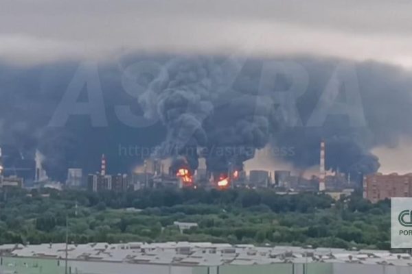 Moscow burning: images of the Russian capital after the biggest attack ever in Ukraine