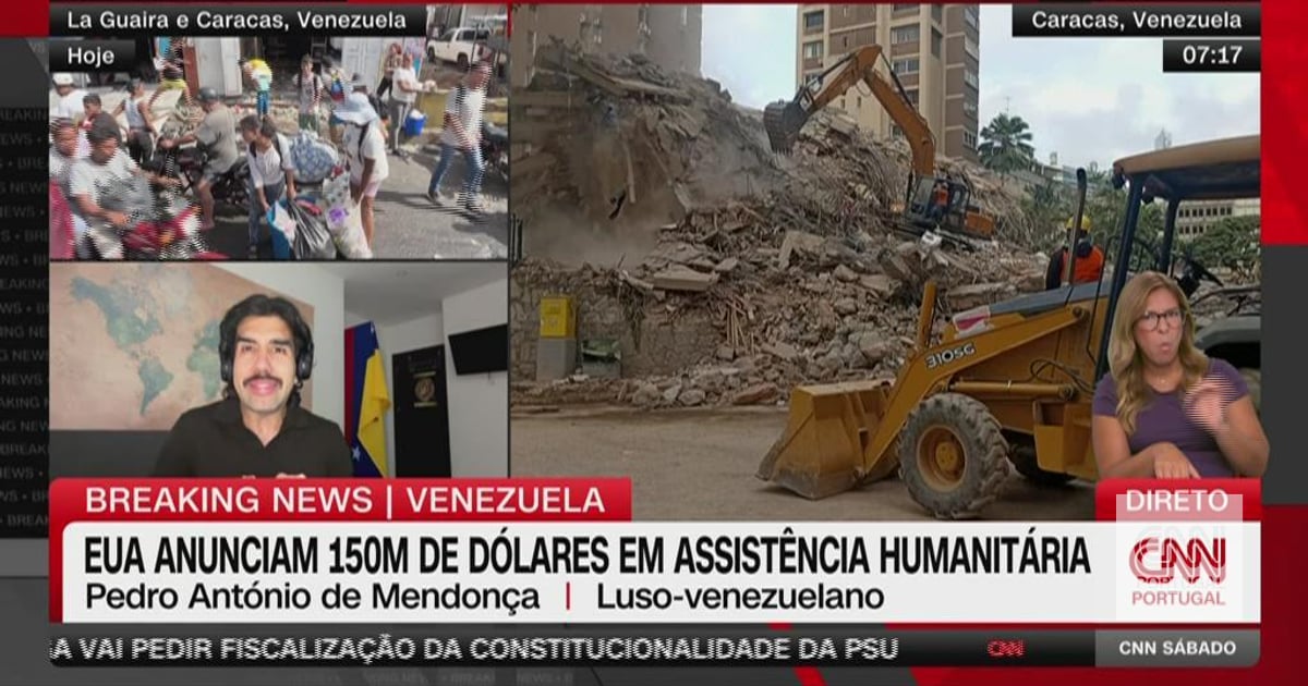 "We ask the Portuguese people for help": the appeal of a Portuguese-Venezuelan man after the earthquake
