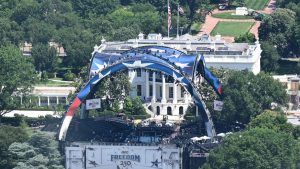 Trump conflates America's 250th anniversary with his 80th birthday in White House brawl
