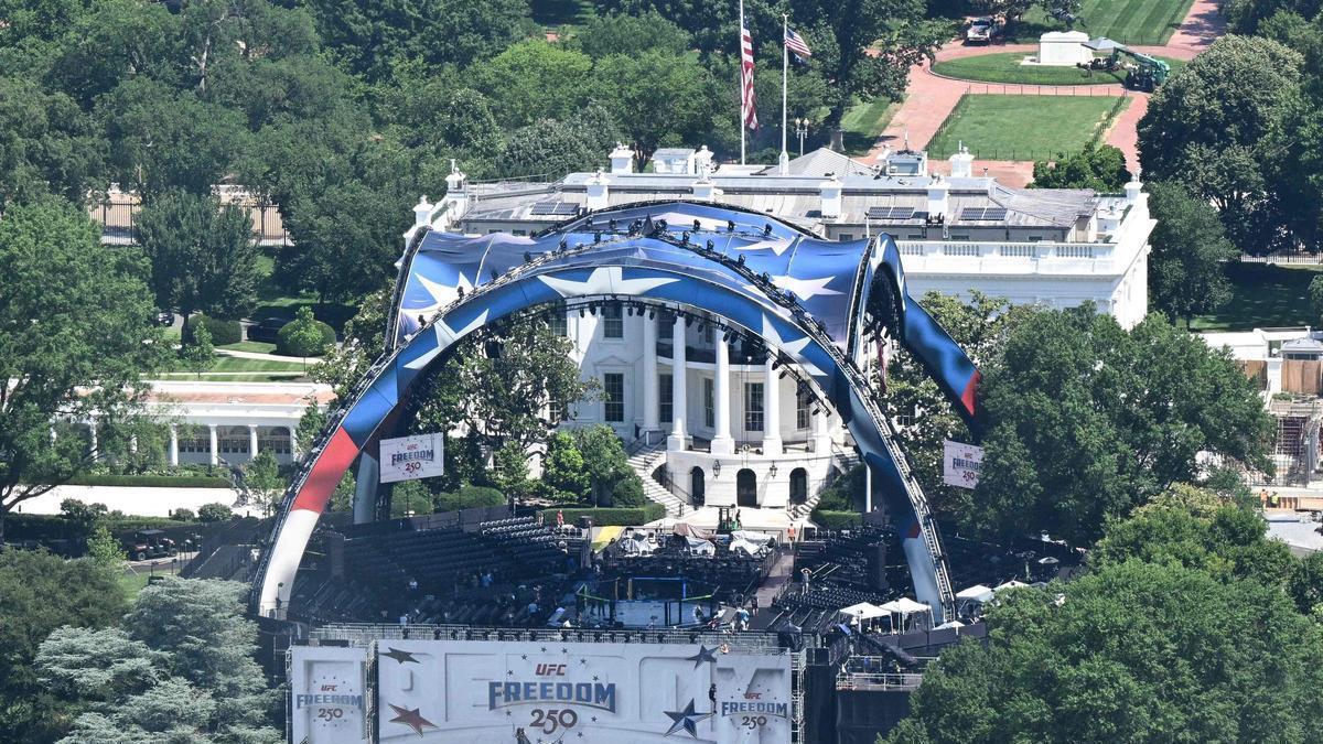 Trump conflates America's 250th anniversary with his 80th birthday in White House brawl