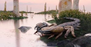 The largest scorpion in the world identified. It measured more than one meter in body length