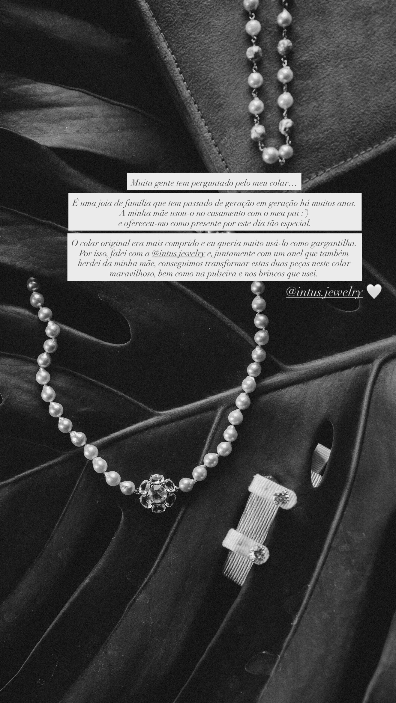 Júlia Palha reveals curiosity about the necklace used at the wedding: “It’s a family jewel…”