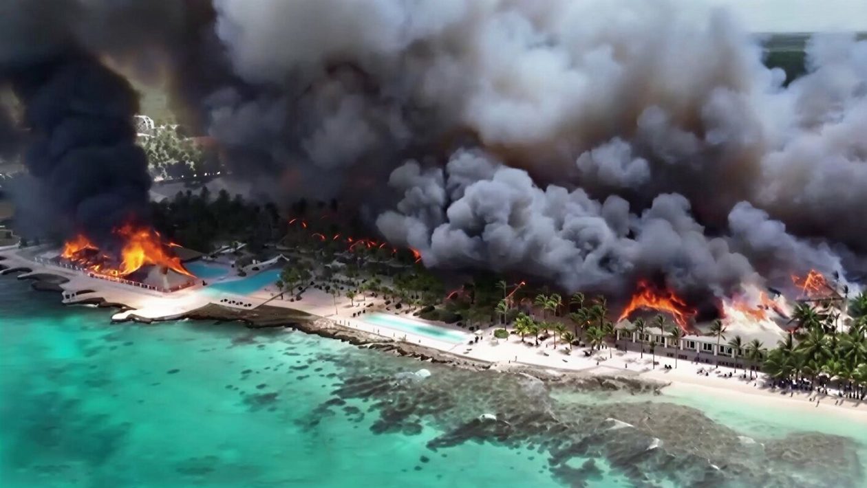 Fire at resort leaves Portuguese without documents and forces removal of 1,700 people