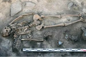 Horse skin found with wife and baby of 10th century elite in rare burial in Siberia