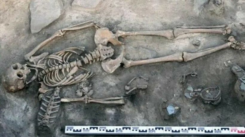 Horse skin found with wife and baby of 10th century elite in rare burial in Siberia