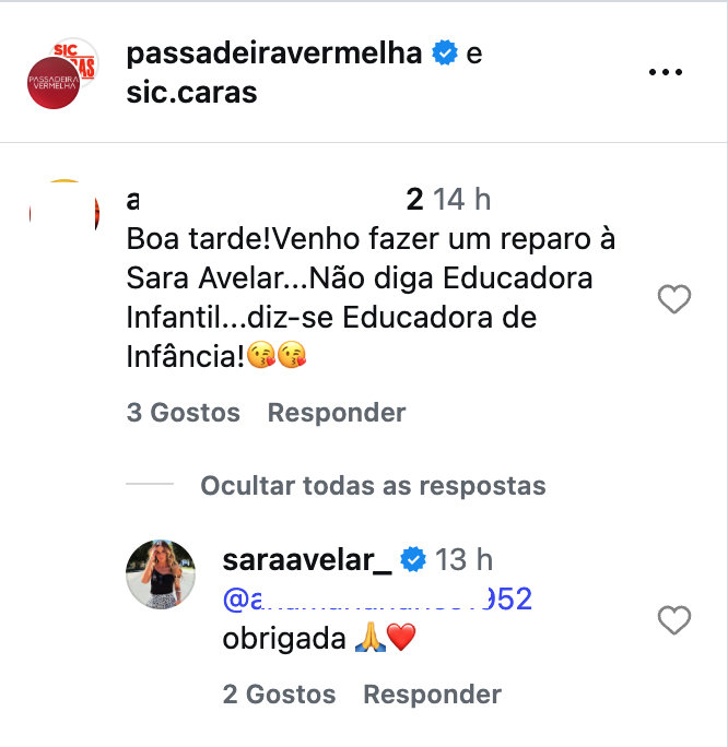 Sara Avelar receives “remark” from a spectator after the term used and reacts: “Don’t say…”