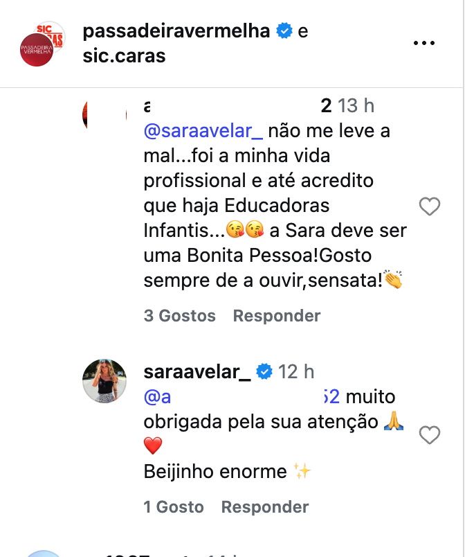 Sara Avelar receives “remark” from a spectator after the term used and reacts: “Don’t say…”