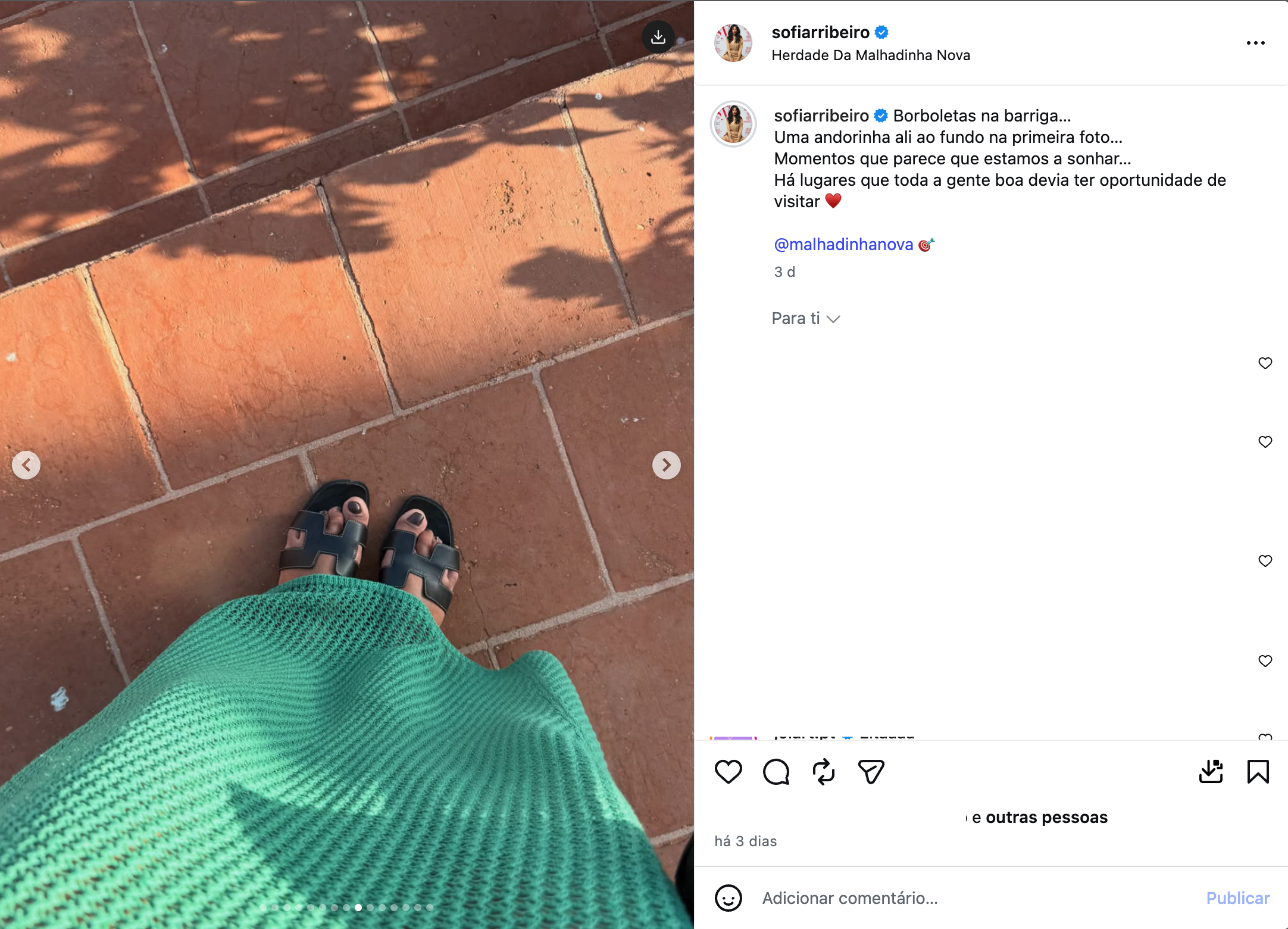 “Ugly feet”? Sofia Ribeiro reacts to comments after a photo of her feet and 'shoots': “Stop being silly…”