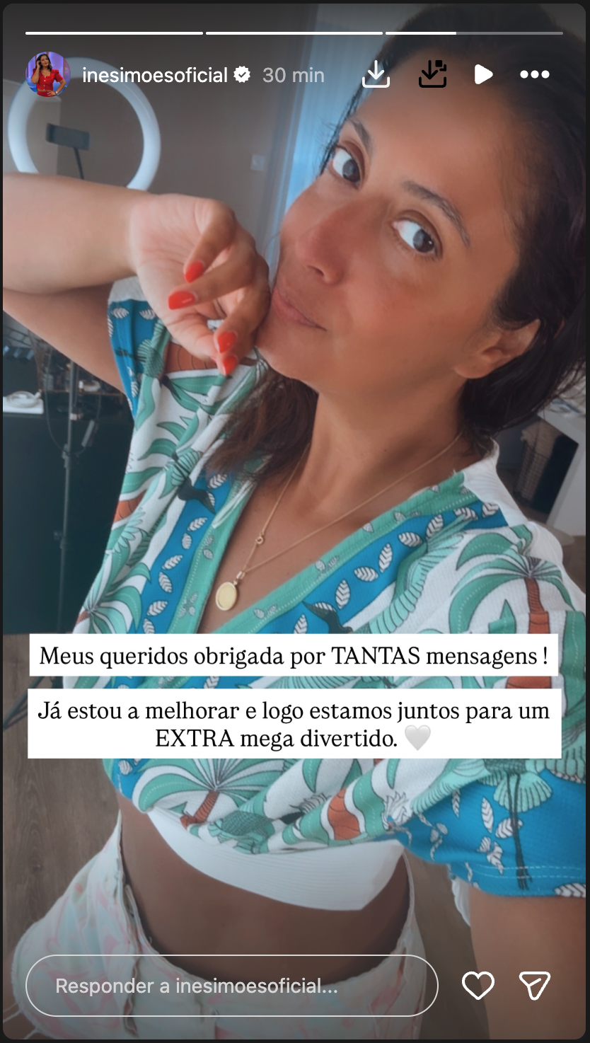 Inês Simões shows up at the hospital and lets out: “I don’t want to go into details…”