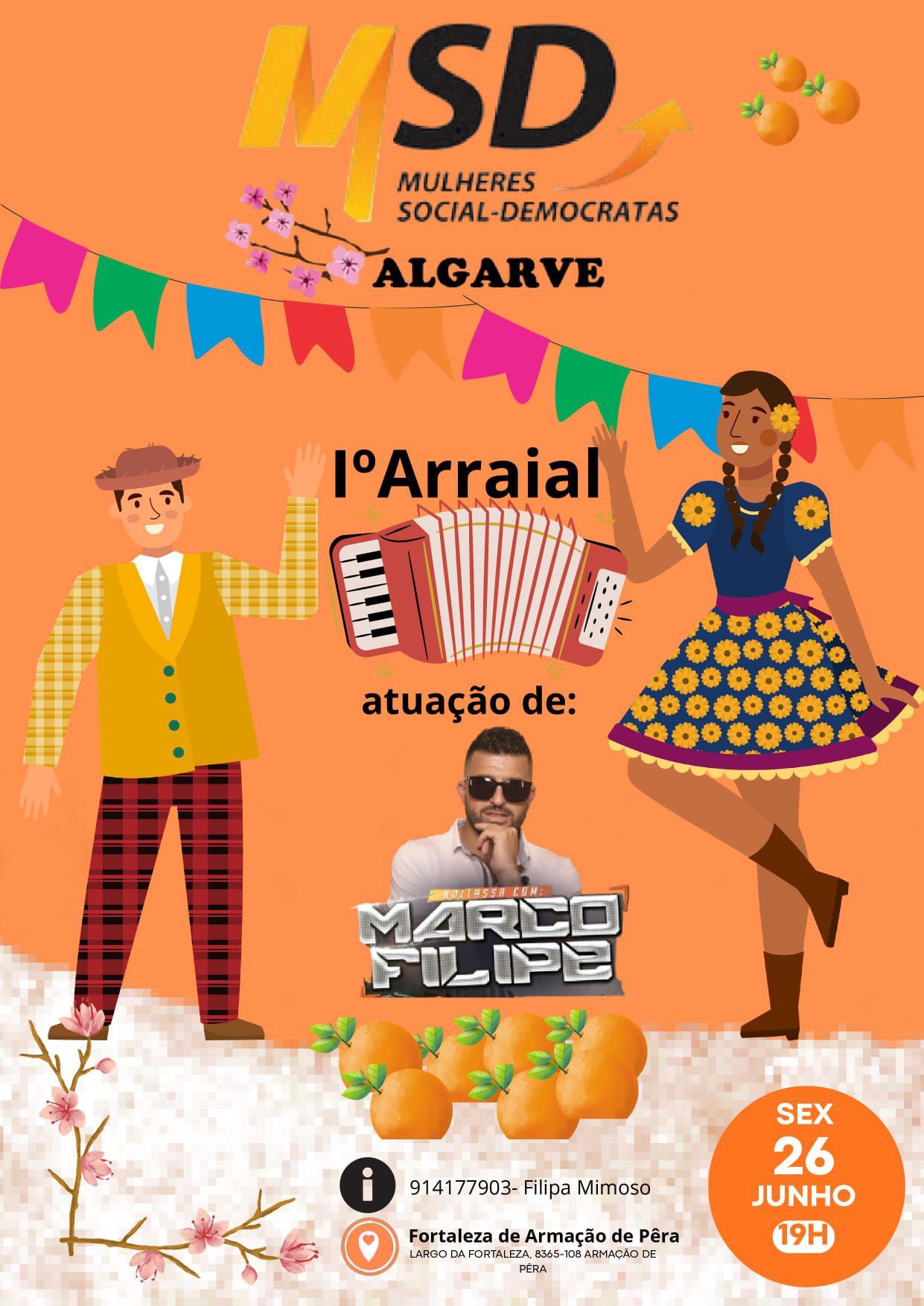 Alexandre Poço participates in the Social Democratic Women of the Algarve festival