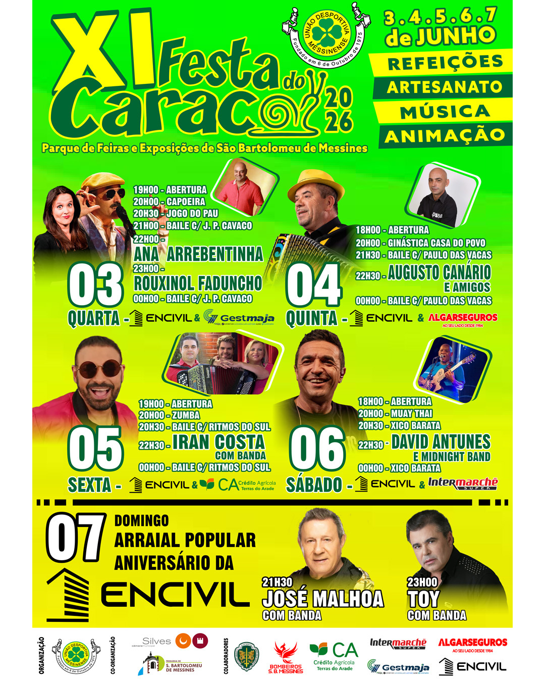 Caracol Festival returns to São Bartolomeu de Messines with five days of entertainment
