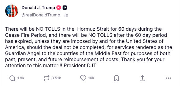 Middle East: Washington refutes Tehran for closing the Straits of Hormuz