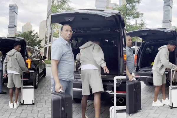 An Uber driver's reaction when he discovers he has transported a player who will represent his country at the World Cup