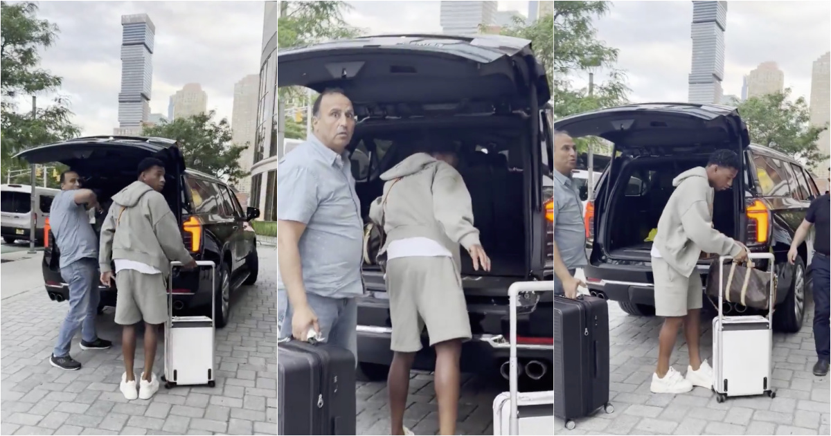 An Uber driver's reaction when he discovers he has transported a player who will represent his country at the World Cup
