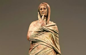 The imposing Lady of Kalymnos, found at the bottom of the sea, represents a real woman