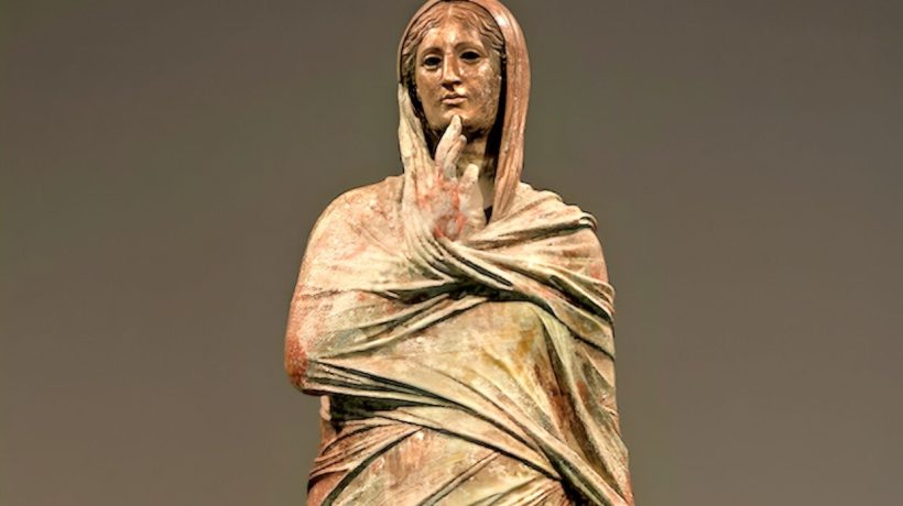 The imposing Lady of Kalymnos, found at the bottom of the sea, represents a real woman