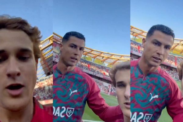 Fan invaded the pitch and was “reprimanded” by Ronaldo: “You can’t do that, man”