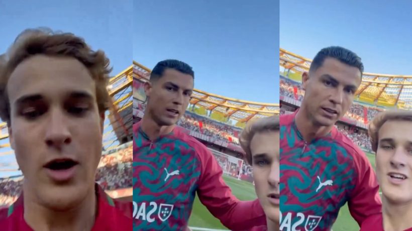 Fan invaded the pitch and was “reprimanded” by Ronaldo: “You can’t do that, man”