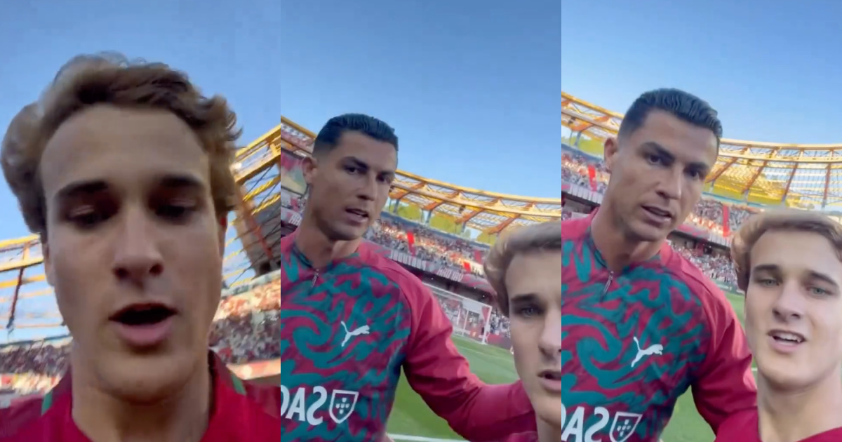 Fan invaded the pitch and was “reprimanded” by Ronaldo: “You can’t do that, man”