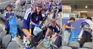 Japan sets an example again: fans clean the stadium after the draw with the Netherlands