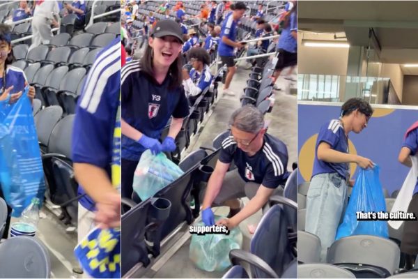 Japan sets an example again: fans clean the stadium after the draw with the Netherlands
