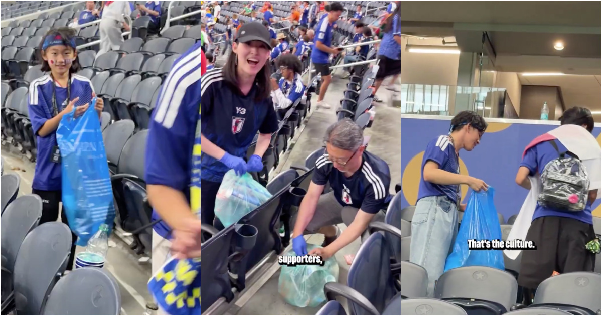 Japan sets an example again: fans clean the stadium after the draw with the Netherlands