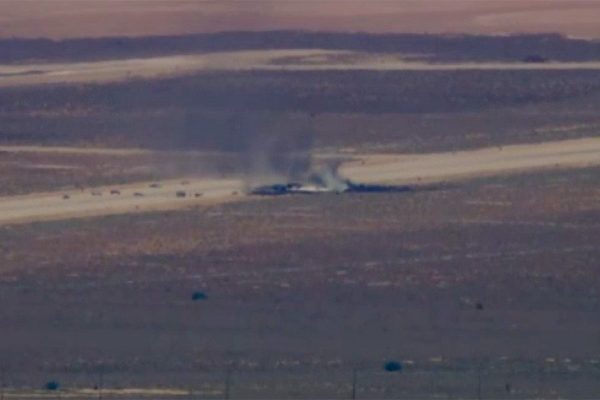 USA: A B52 bomber crashed on takeoff from a base in California