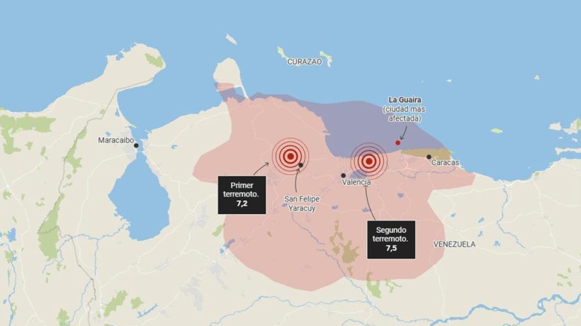 Earthquake in Venezuela: what is known, maps, graphs, photos and videos of the seismic doublet