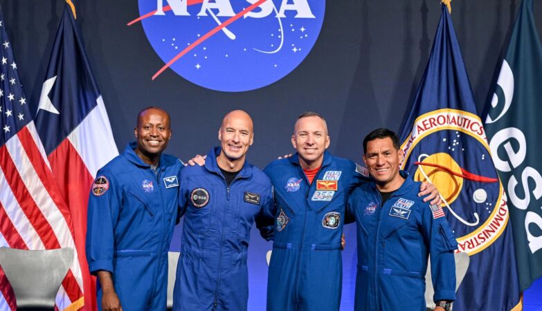 Here's the crew of Artemis III. The first European is the Italian who almost drowned in space