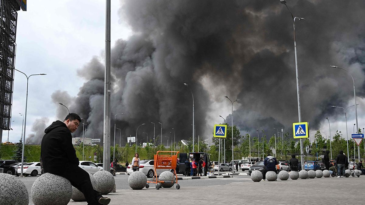 Ukraine launches its biggest attack on Moscow in two years