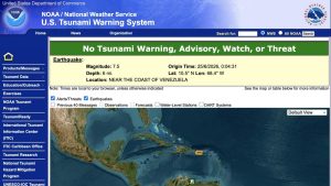 What is a seismic doublet like the one that occurred in Venezuela?