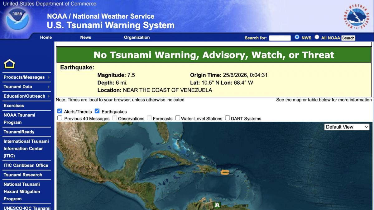 What is a seismic doublet like the one that occurred in Venezuela?